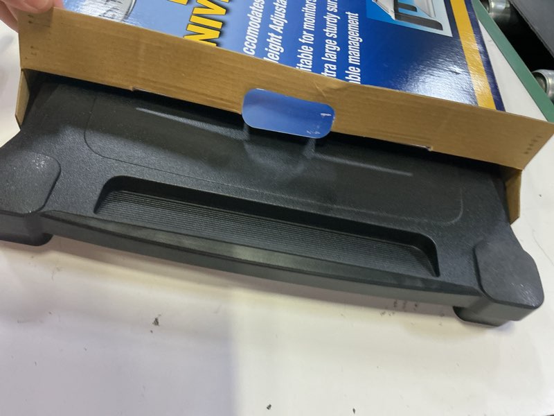 Condition photo showing Good Condition for kantek ms500 wide two-level stand, height-adjustable, 20 x 13 1/4, black