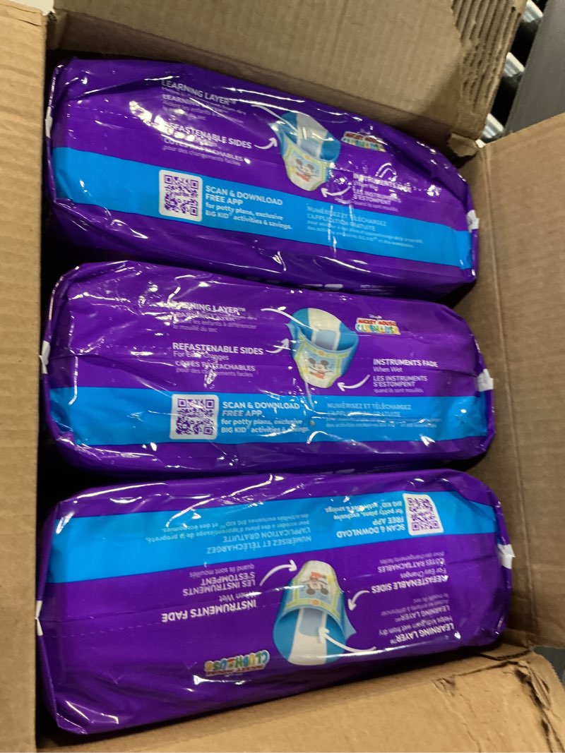 Condition photo showing New/Like New for pull-ups boys' potty training pants, size 4t-5t training underwear (38-50 lbs), 99 count 4t-5t 99