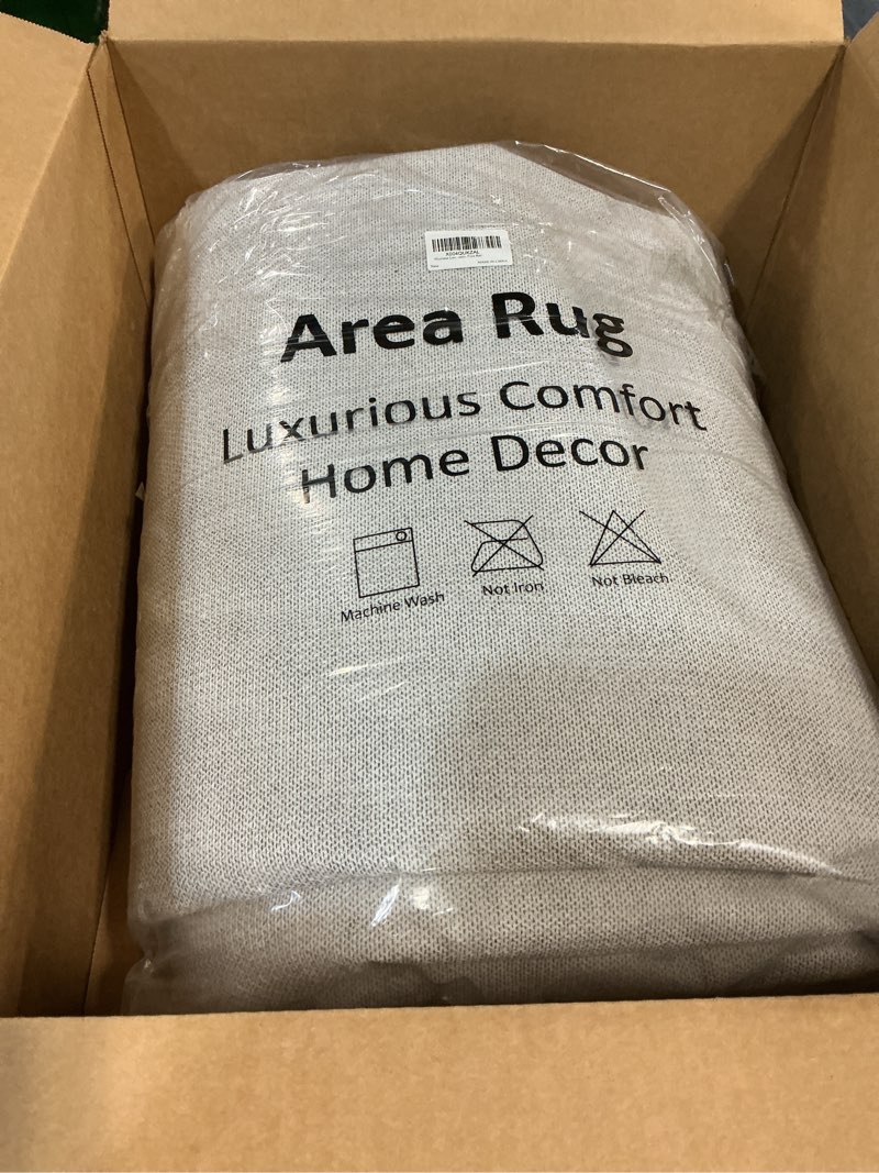 Condition photo showing New/Like New for Moynesa Leopard Washable Area Rugs 8x10, Large Boho Rugs for Living Room, Vintage Non Slip Dining Room Rugs for Under Table, Ultra Thin Soft Floor Carpet for Office Bedroom, Puce Red 8' x 10' (Rectangular) Leopard - Puce Red