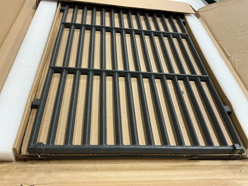 Condition photo showing Good Condition for 66095 grill grates replacement parts for weber genesis ii 300 grill grates ii e-310 ii e-315 ii e-330 ii e-335 ii s-310 ii lx e-340 cast iron grate genesis 2 cooking grates gs4 gas grill parts 18.8 x 26.5'' for genesis ii 300