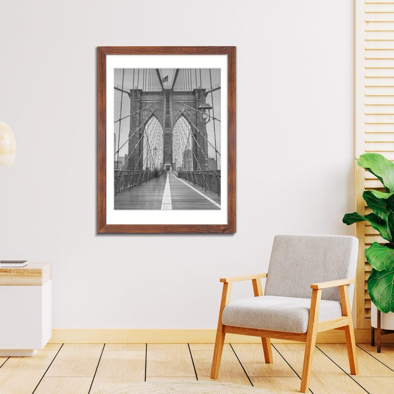 lavie home 20x28 poster frame brown, display pictures 18x24 with mat or 20x28 without mat, stable an