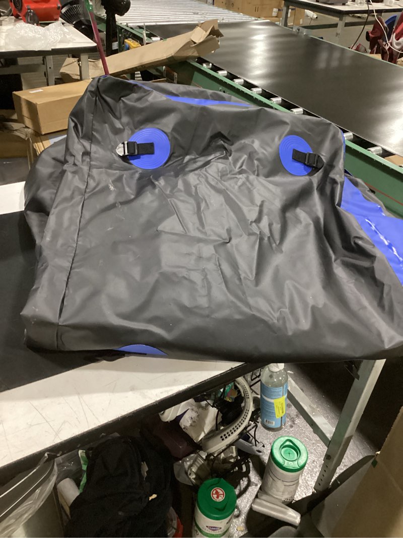 Condition photo showing As Is for (missing straps) czc auto cargo carrier bag, 20 cubic feet, waterproof/rainproof/weatherproof, travel bag for car hitch trailers, trucks, suvs, vans, trays and