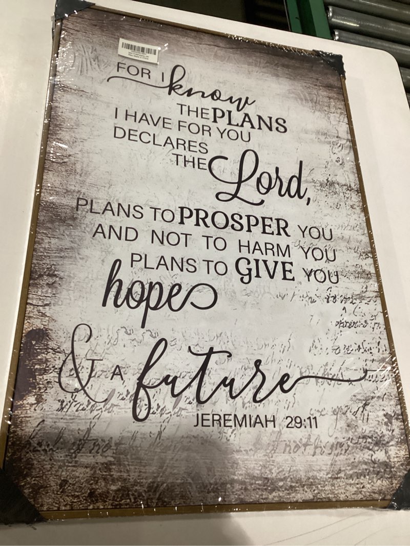 PHAMTE Christian Jeremiah 29:11 Wall Art Framed, Christian For I Know The Plans I Have For You Wall 