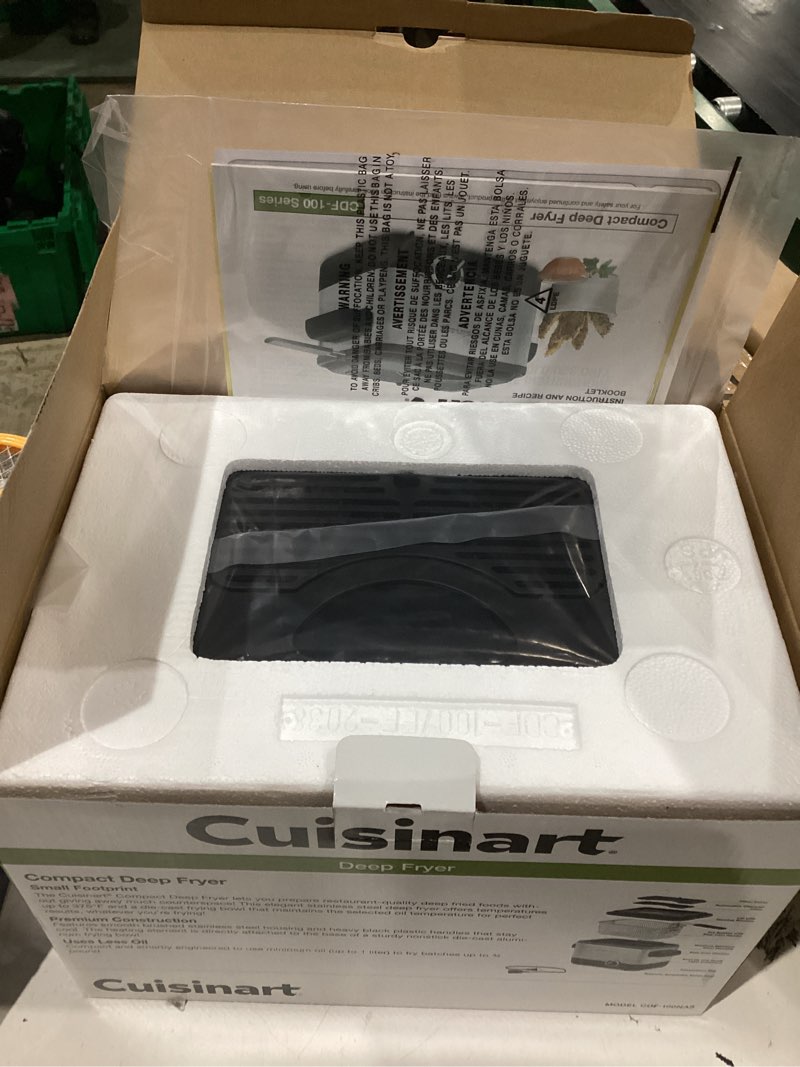 cuisinart deep fryer, 1.1 quart, cdf-100nas 1.04 liters cdf-100 deep fryer