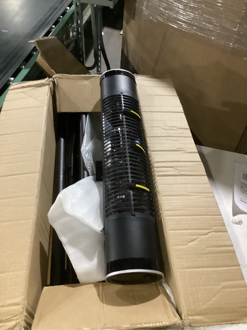 Condition photo showing Good Condition for 1500W Infrared Patio Heater, 2 Levels (900W/1500W), Wall Mounted Electric Outdoor Heater with Remote, CSA Certified, IP65, Overheat/Tip-Over Protection for Garage & Backyard (Black) *similar to stock*