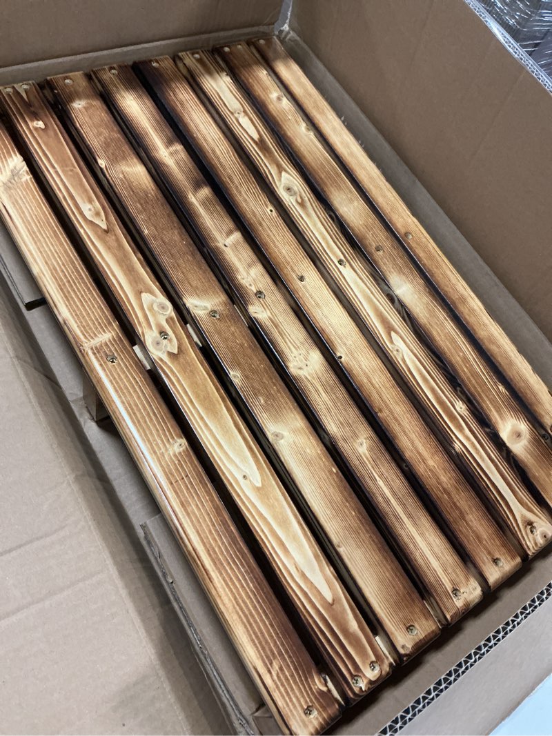 Condition photo showing New/Like New for URFORESTIC Solid Wood Indoor/Outdoor 3 1/2" High Riser Step - Non-Slip All Weather Top & Feet Mobility Assistance