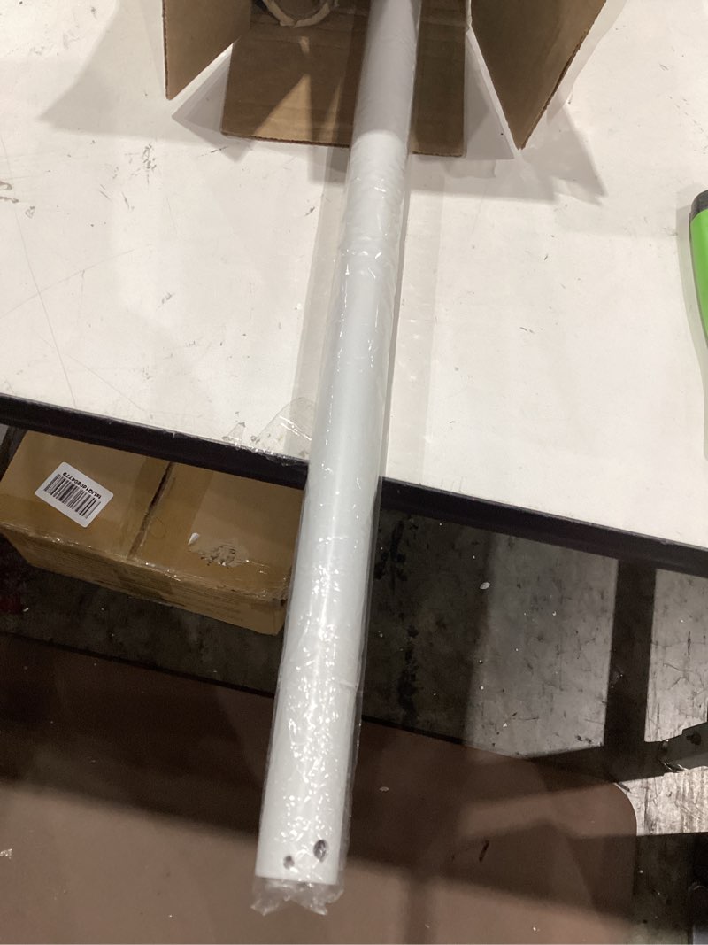 Condition photo showing Good Condition for 36 inch ceiling fan downrod with 6 x 18-awg wires,ceiling fan extension rod 1 inch outer diameter, improves airflow,suitable for various ceiling fans(white, no threaded) white 36 inch