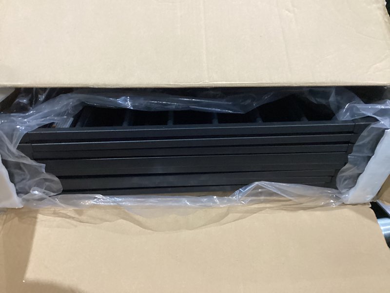 Condition photo showing Good Condition for regalo 194-inch super wide adjustable baby gate and play yard, black, 2-in-1, bonus kit, includes 4 pack of wall mounts 50.5-192"w x 28"h black