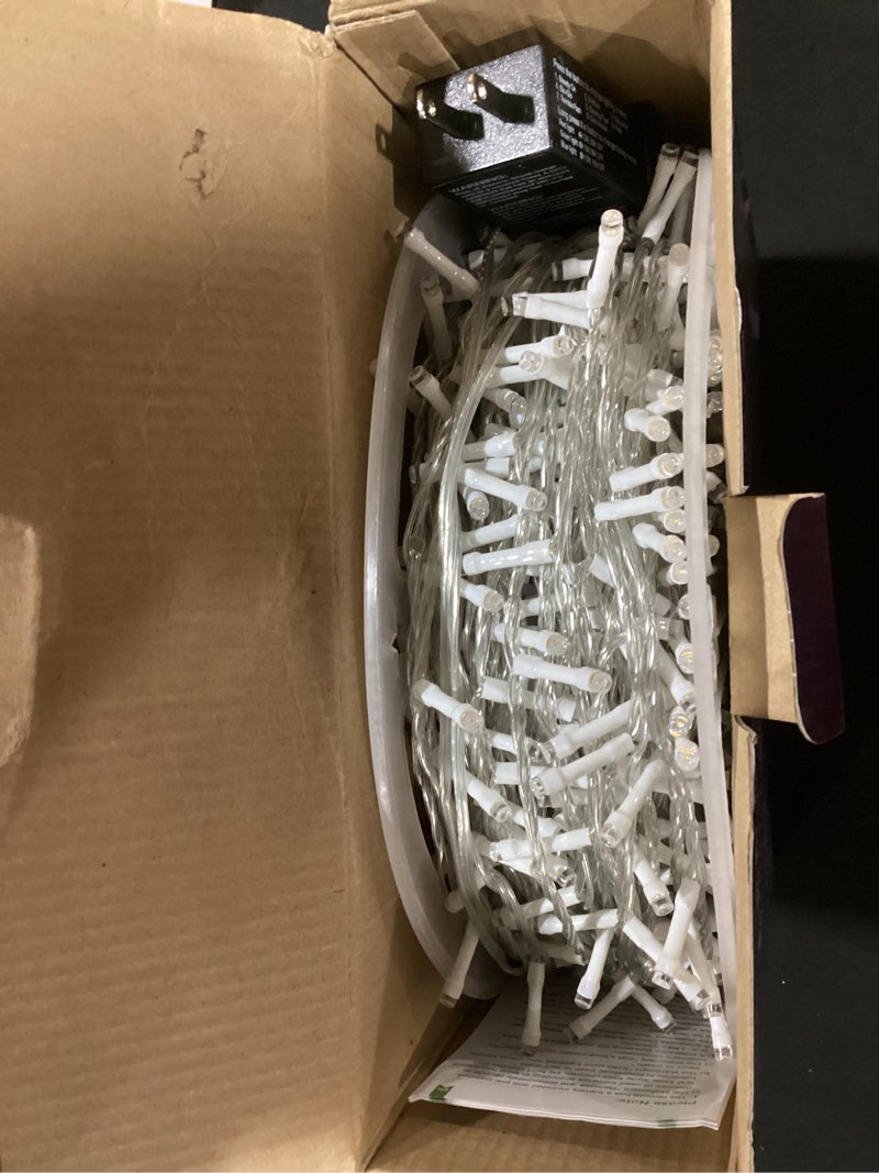 Condition photo showing Good Condition for christmas string lights 1200led 196ft, 8 modes dimmable fairy lights with remote and timer, waterproof christmas lights for festive decoration indoor wedding party holiday (warm white) warm white 1200 led