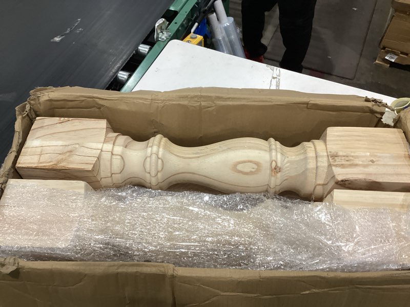 Condition photo showing Good Condition for 12.5" traditional bench legs unfinished coffee table legs, tv bench leg, set of 4