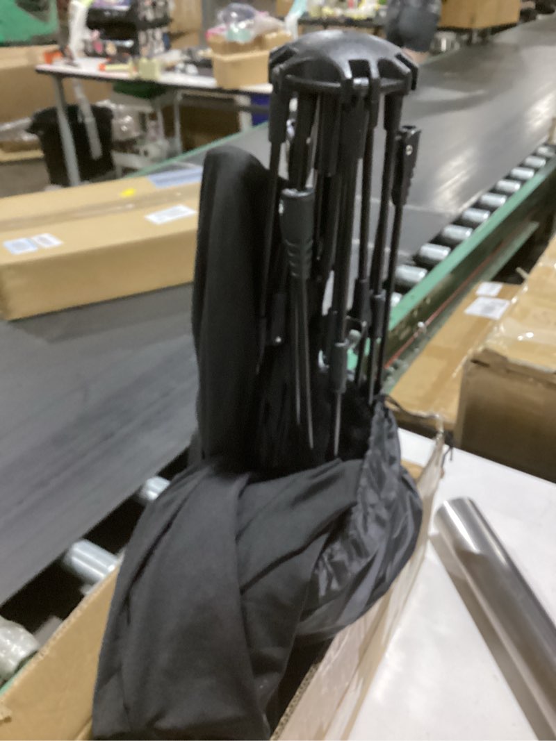 Condition photo showing New/Like New for blackout tent for pack n play: portable baby sleep pod with 1-click setup, mini crib cover with monitor and fan pouches, blocks 95% of light, travel crib canopy