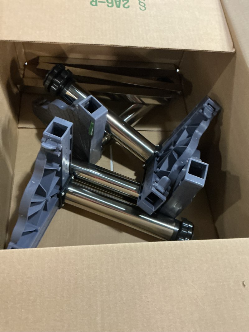 Condition photo showing As Is for PATIKIL Mini Fridge Stand, 4 Strong Feet Laundry Stand Base Multi-Functional Adjustable Base Tray Anti-Vibration for Refrigerator Washing Machine Dryer Dishwasher AC, 11.4"-12.6" Height 1 11.4"-12.6" Height