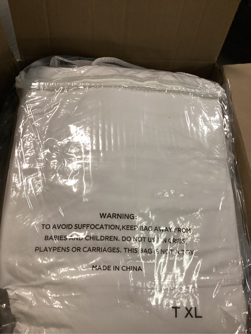 Condition photo showing Good Condition for Cloud-Like Twin XL Mattress Topper - 100% Cotton Top Mattress Pad for Back Pain Relief - Breathable & Naturally Cooling for Hot Sleepers, White White Twin XL