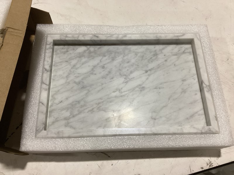Condition photo showing Good Condition for marble bathroom tray,pure natural vanity tray,marble tray for kitchen counter non-ceramic/non-resin,stone trays 12 x 8 inch cyan green cyan-green