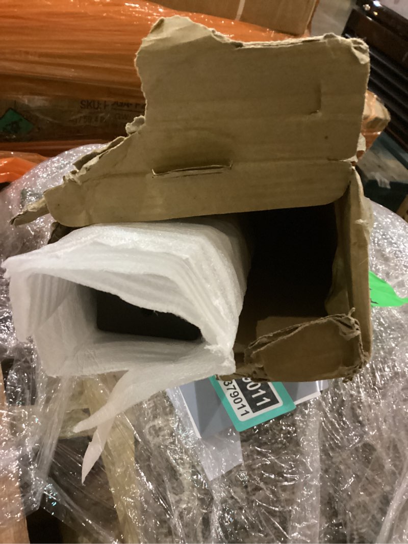 Condition photo showing As Is for Gyykzz Cable Railing Post 36", Black Fixed Top Level Post for Deck Railing System, Stainless Steel T304 Black Powder Coated Handrail Post, Wire Deck Metal Post for Indoor Outdoor Wood/Concrete Deck 36" Level Post- 1 Pack 1