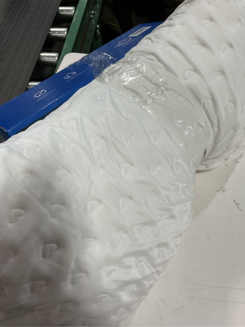 Condition photo showing Good Condition for Cooling Side Sleeper Pillows for Adults, Curved Pillow for Neck and Shoulder Pain Relief, Shredded Memory Foam Pillows, Adjustable Crescent Pillow with Extra Fill, Gifts for Women Men, Queen Size Queen Size(1 Count)