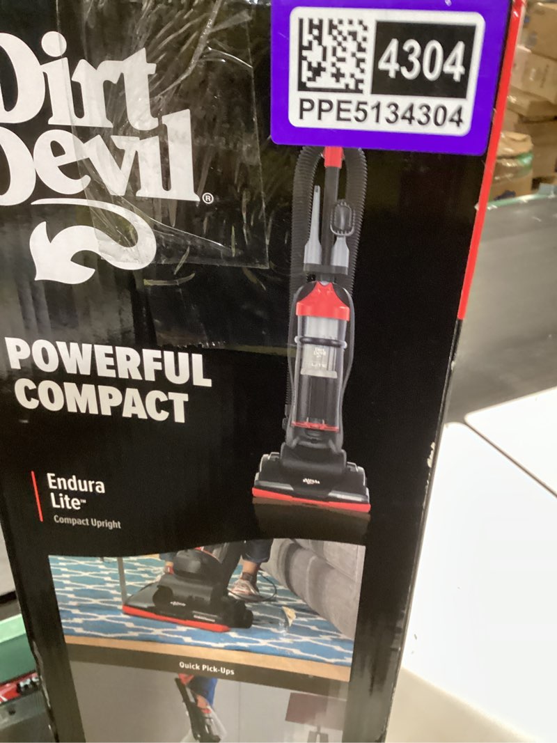 Condition photo showing As Is for dirt devil vacuum 