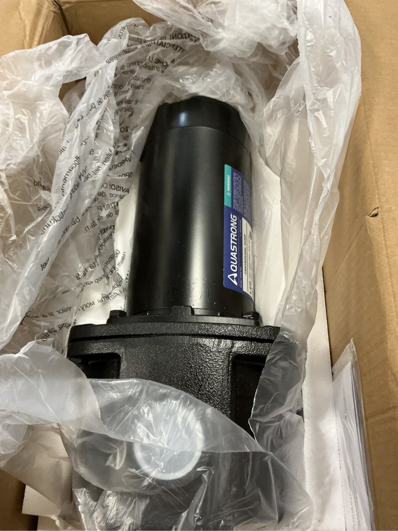 Condition photo showing Good Condition for AQUASTRONG 1.5 HP Centrifugal/Jet Pump, 4250 GPH, 115/230V, Durable Cast Iron Pump for Lawn Sprinkler and Irrigation