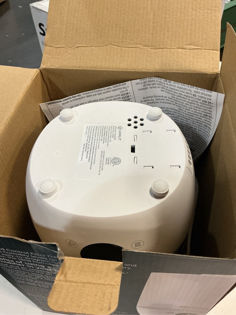 Condition photo showing As Is for safety 1st humid control filter-free humidifier