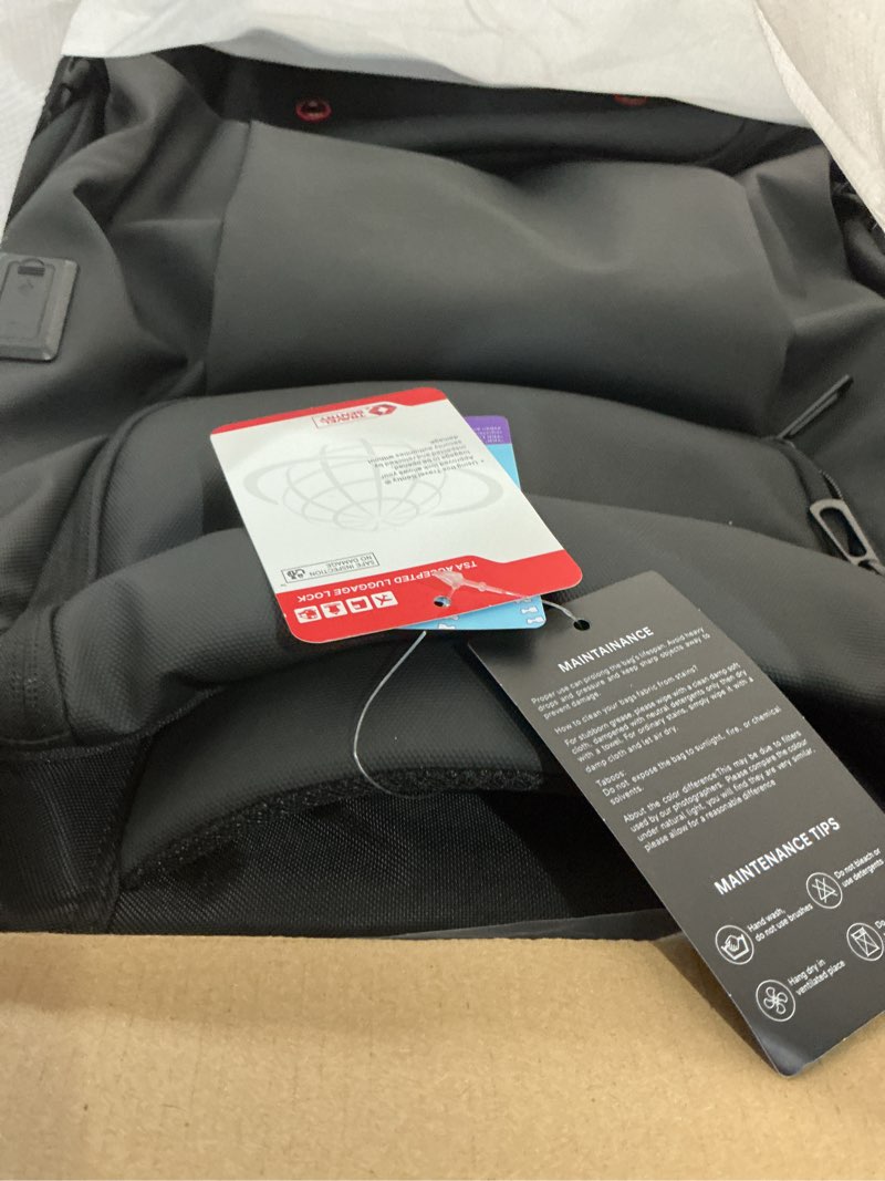 Condition photo showing New/Like New for Backpack with wheels,Carry on backpack with wheels for USB Type-C Ports,17.3" Laptop Compartment,Built-In Customs Lock -Wheeled Backpack for Business, Travel, Work, College Black 02