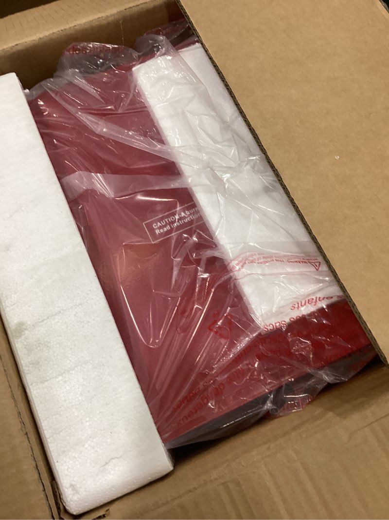 Condition photo showing As Is for matinee popcorn machine - 8oz popper with stainless-steel kettle, reject kernel tray, warming light, and accessories by great northern popcorn (red)