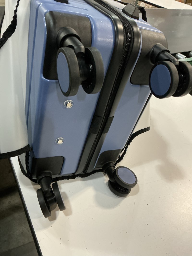 Condition photo showing Good Condition for lovevook carry on luggage 22x14x9 airline approved with spinner wheels, 20 inch small carry on suitcase with tsa lock, expandable hard shell suitcases for men women blue 20 inch