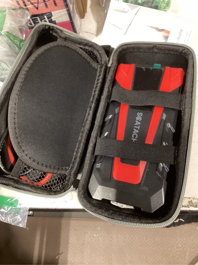 Condition photo showing Good Condition for similar  productastroai s8 car battery jump starter, car jumper starter battery pack for up to 6.0l gas & 3.0l diesel engines, 12v portable jump box with 3 modes flashlight and jumper cable (orange)