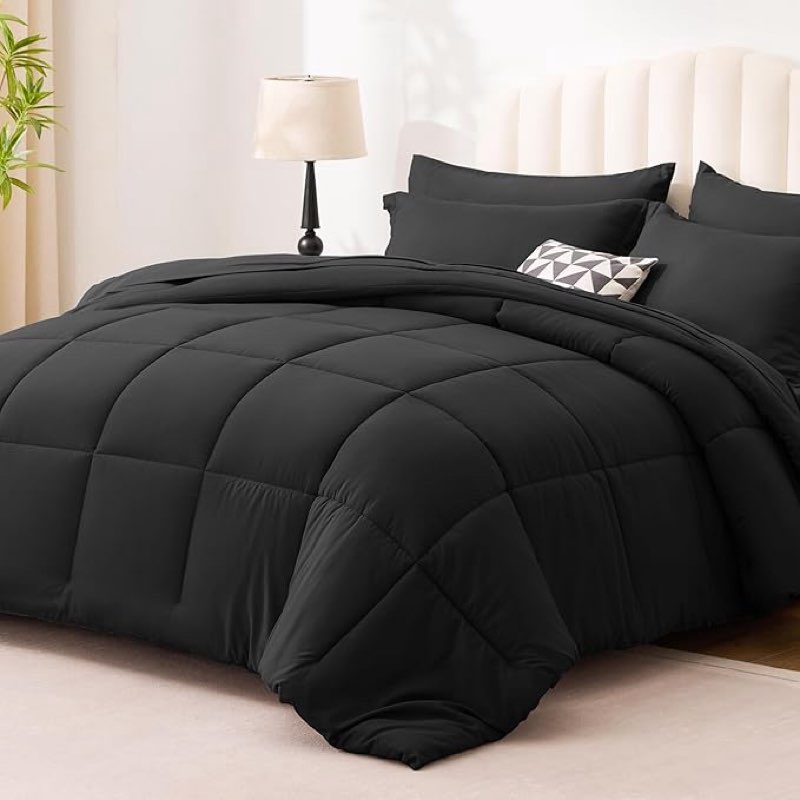 love's cabin king size comforter set ash black