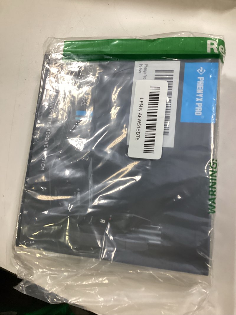 Condition photo showing New/Like New for Phenyx Pro Plug-on XLR Wireless Transmitter Receiver System, Wired-to-Wireless Microphone System w/ 16 UHF Frequencies, XLR Microphone Adapter for Both Dynamic Mic and Condenser Mic (PTU-X)