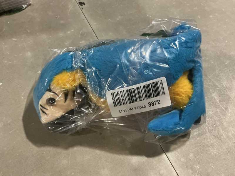 Condition photo showing Good Condition for cute rabbit 12 inch macaw parrot plush toy stuffed animal toy plush animal doll (blue)