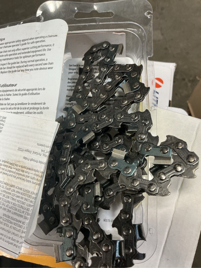 Condition photo showing As Is for e72 chainsaw chain for 20in. bar, fits echo, husqvarna, stihl, makita, craftsman and more