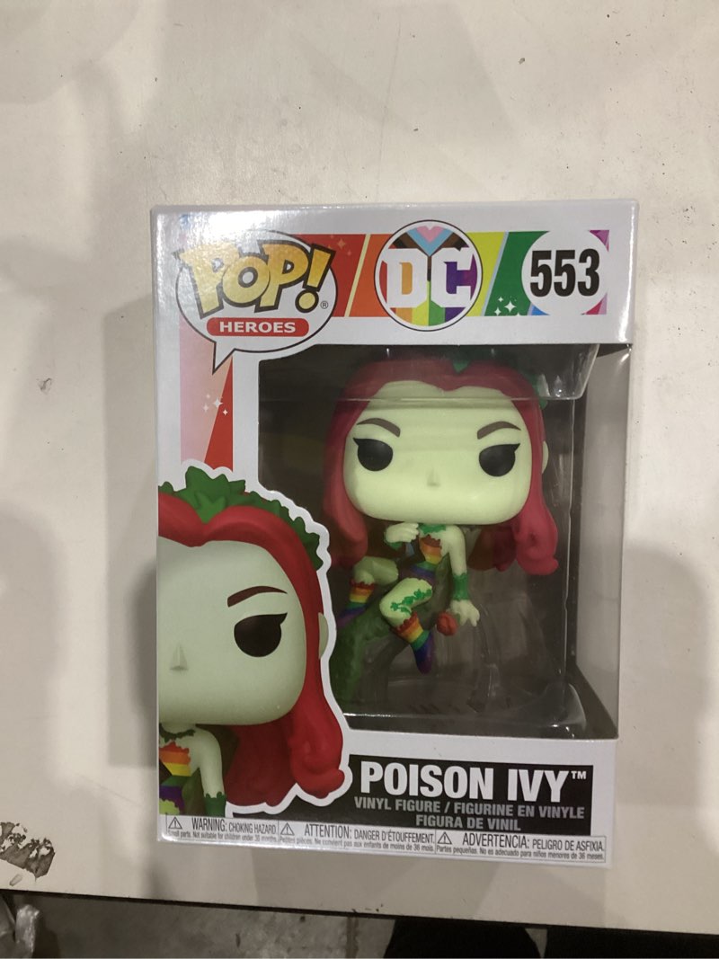 Condition photo showing As Is for Funko Pop Heroes: Pride - Poison Ivy - DC Comics - Collectable Vinyl Figure - Gift Idea - Official Merchandise - Toys for Kids & Adults - Superheroes Fans - Model Figure for Collectors and Display