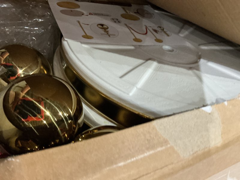 Condition photo showing Good Condition for stainless steel stanchion post queue 5 ft red velvet rope red carpet ropes and poles crowd control barriers sand injection hollow base and velvet ropes set for party supplies (4 pieces, gold) gold-4pcs