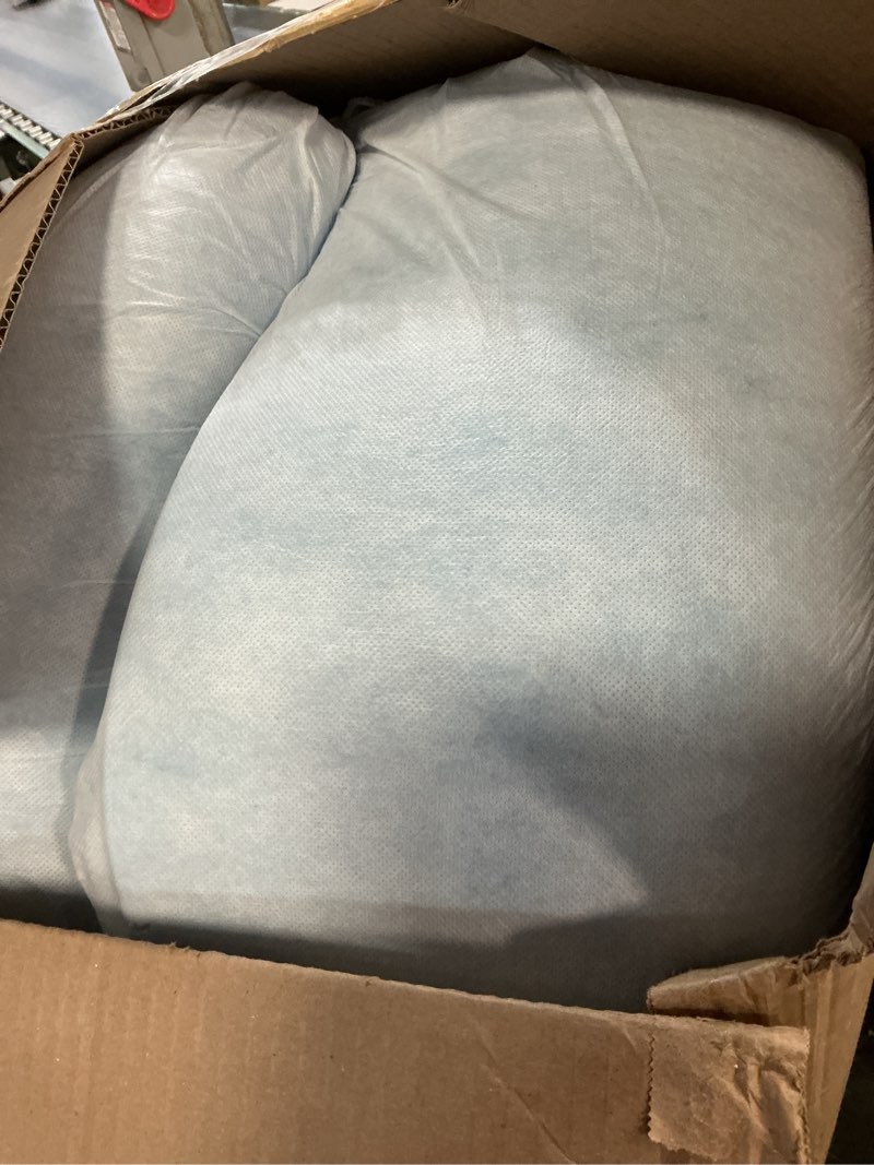 Condition photo showing As Is for amazon basics cooling gel-infused alternative latex queen mattress topper, certipur-us certified, 3 inches, blue