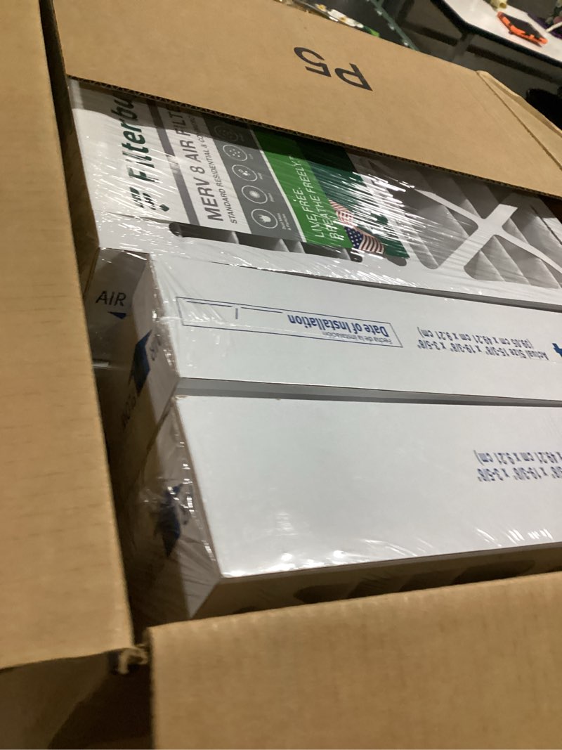 Condition photo showing As Is for  filterbuy merv 8 pleated air filter 6 pk