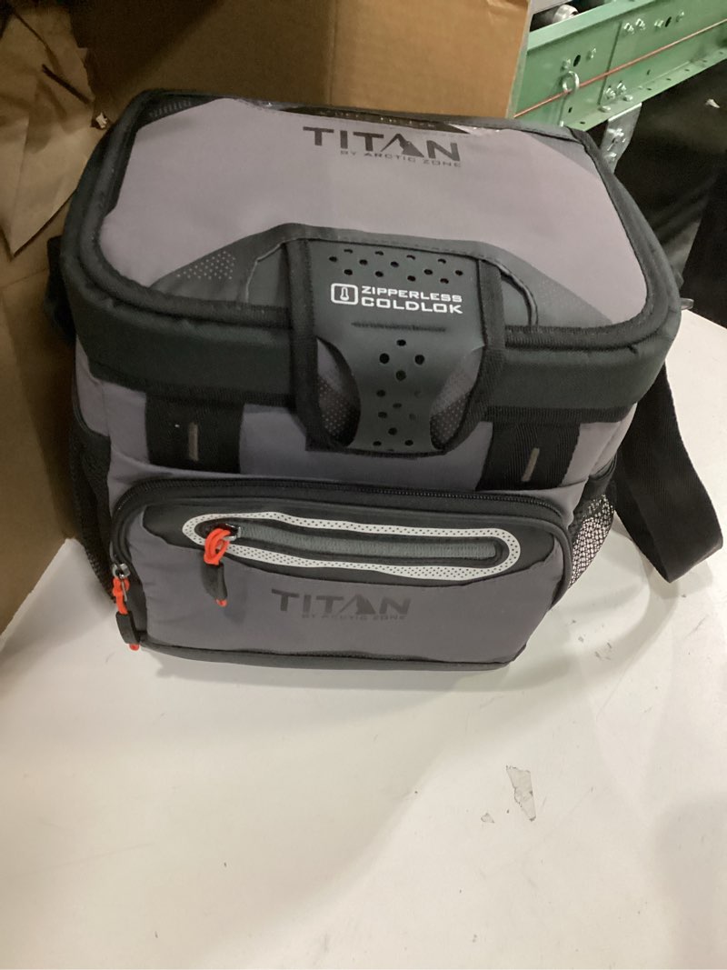 Condition photo showing Good Condition for Titan by Arctic Zone Deep Freeze Cooler - Zipperless Hardbody Cooler - Deep Freeze Insulation, HardBody Liner, and SmartShelf 9 Can Sharkskin Gray