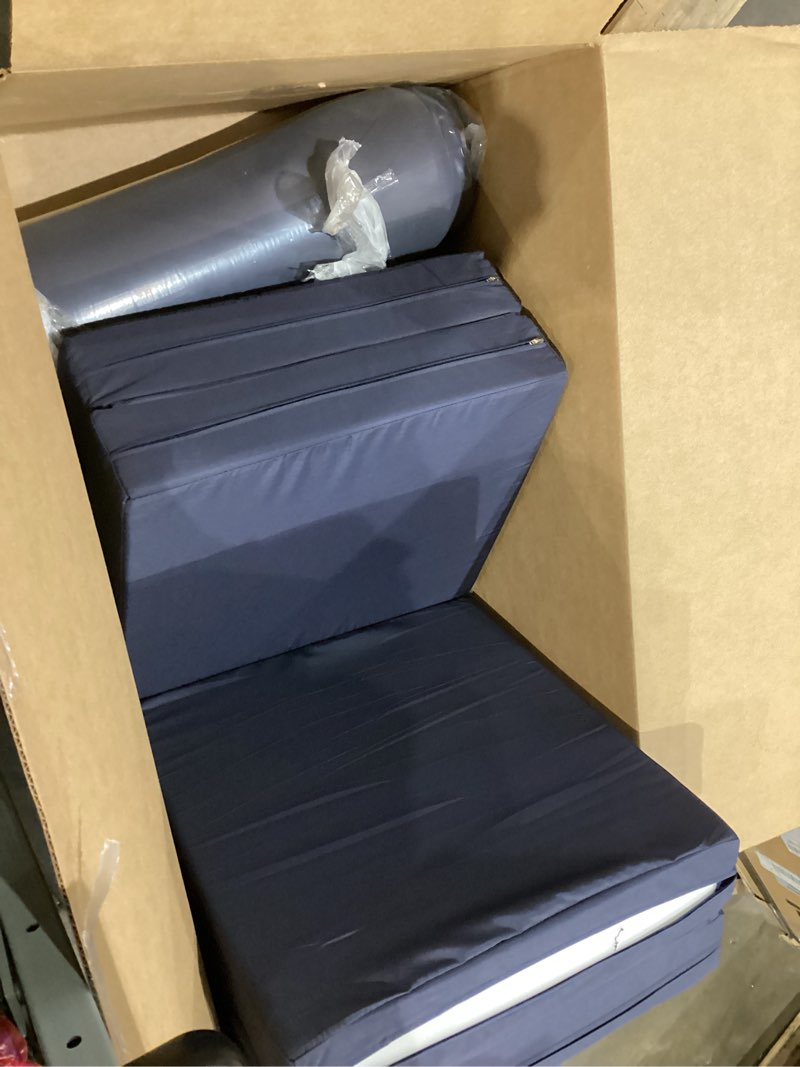 Condition photo showing Good Condition for 2 pcs chaise lounge cushions outdoor, 80 x 26 x 4 inch lounge chair cushions for outdoor furniture - waterproof lounge patio replacement cushion, 4in fade-resistant thickpatio chaise lounge cushion