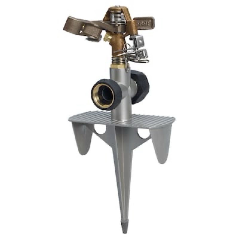 orbit 6200-sq ft impulse spike lawn sprinkler