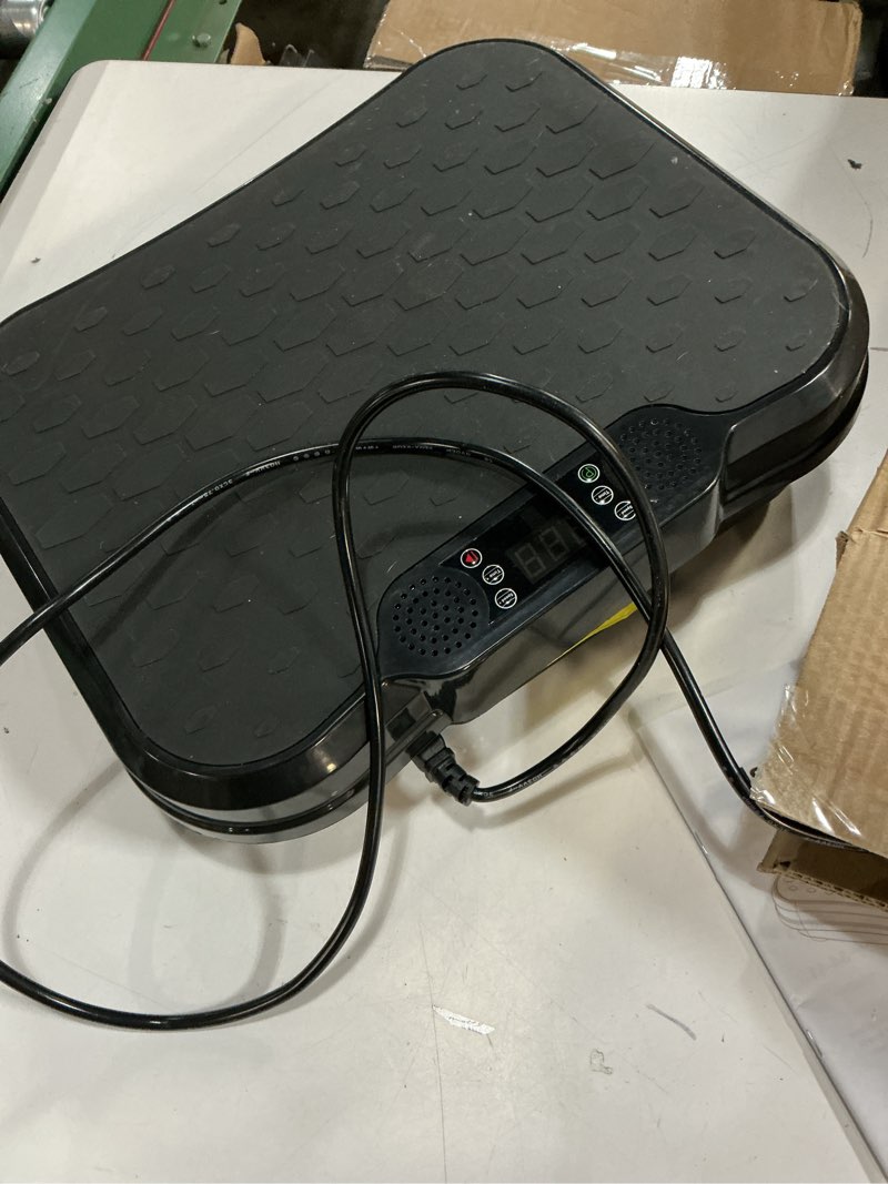 Condition photo showing As Is for Vibration Plate Exercise Machine,Vibration Plate for Lymphatic Drainage Power Vibration Plate Machine Support 450 Lbs 250 Adjustable Speeds,Vibrating Plate Shake Plate Weight Loss Black