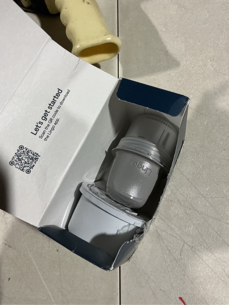 Condition photo showing As Is for Lingo Continuous Glucose Monitor (CGM) & App. Made by Abbott. Know the impact of what you eat. 1 Lingo biosensor lasts up to 14 Days*. Works with iOS and Android. US Only. Pack of 1