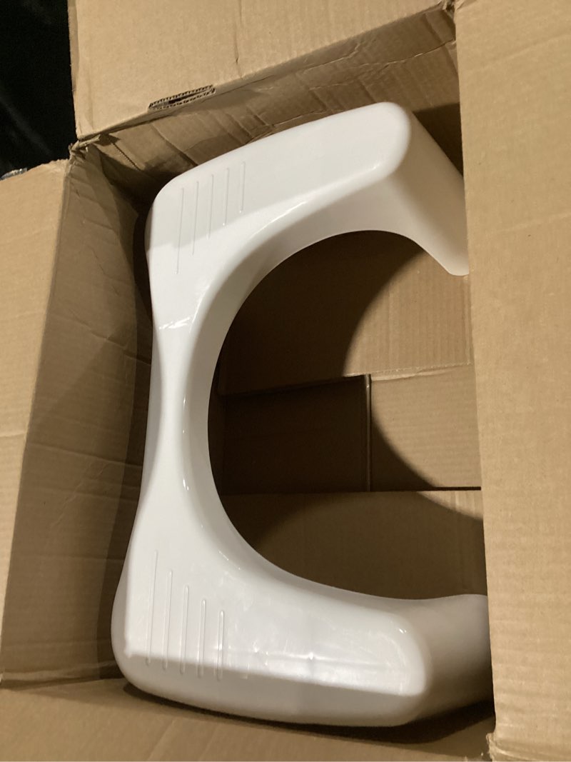 Condition photo showing Good Condition for squatty potty simple curve bathroom toilet stool 7" white