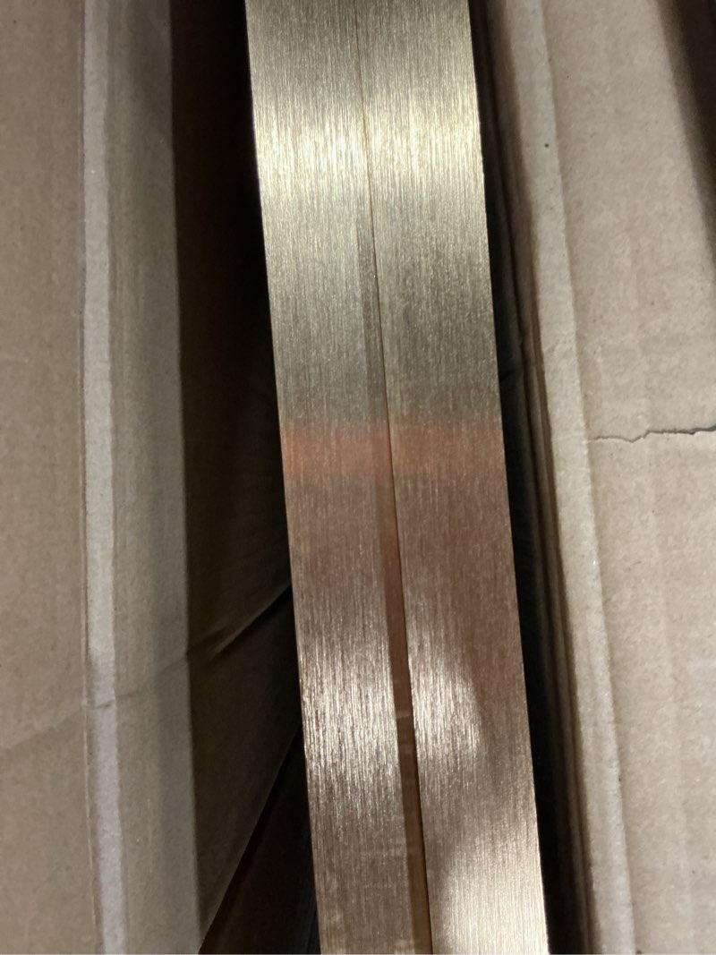 Condition photo showing As Is for Extra Large Framed Modern Luxury Wall Art for Living Room, 3 Piece Bright Style Art Prints Paintings Artwork for Walls, Contemporary Bronze Gold Geometric Pictures for Hallway Stair Office Wall Decor 30" H x 80" W (Total Size) Gold Geometric