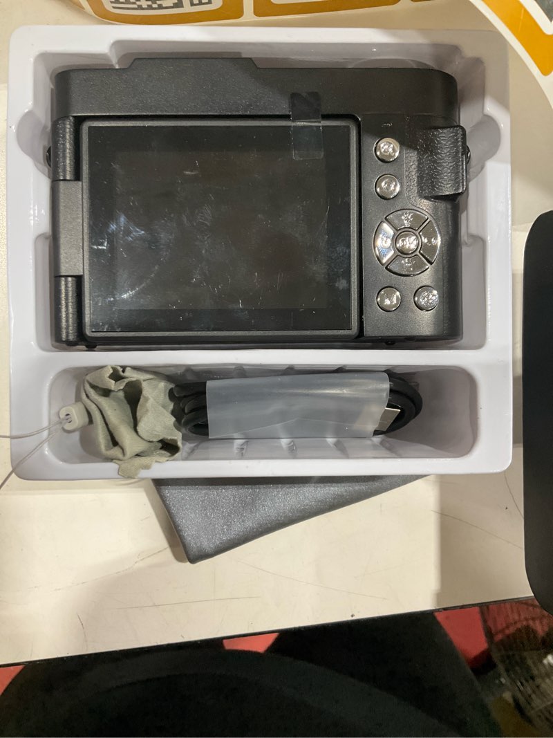 Condition photo showing Good Condition for digital camera 4k for photography vlogging: 50mp cameras for video - 16x zoom photo camera gifts for teens ages 8-16 - 180°flip screen compact cámara - point and shoot digital cameras for youtube