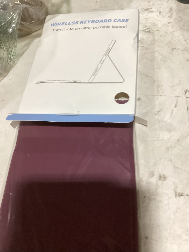 Condition photo showing As Is for harvopu compatible for ipad air 11 inch/air 5th 4th generation case with keyboard - folio keyboard cover with pencil holder for ipad air 11-inch m4/m3/m2 (2026/2025/2024), air 5/air 4 (mulberry)