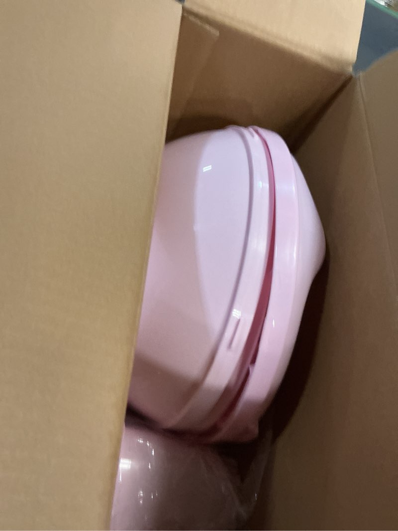 Condition photo showing New/Like New for ingenuity my size potty pro in pink, infant potty training toilet, lifelike flushing sound, for ages 18 months, up to 50 pounds