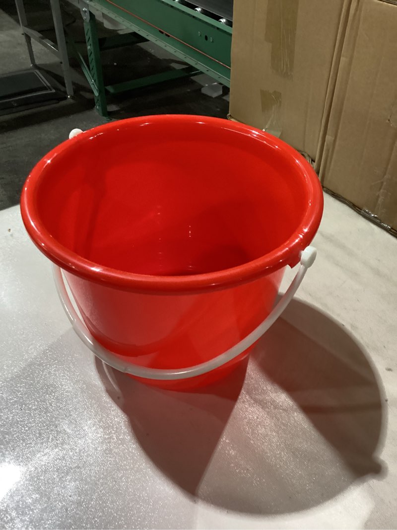 PRETYZOOM Plastic Water Bucket with Handle 1.3 Gallon Portable Household Bucket for Gardening Cleani