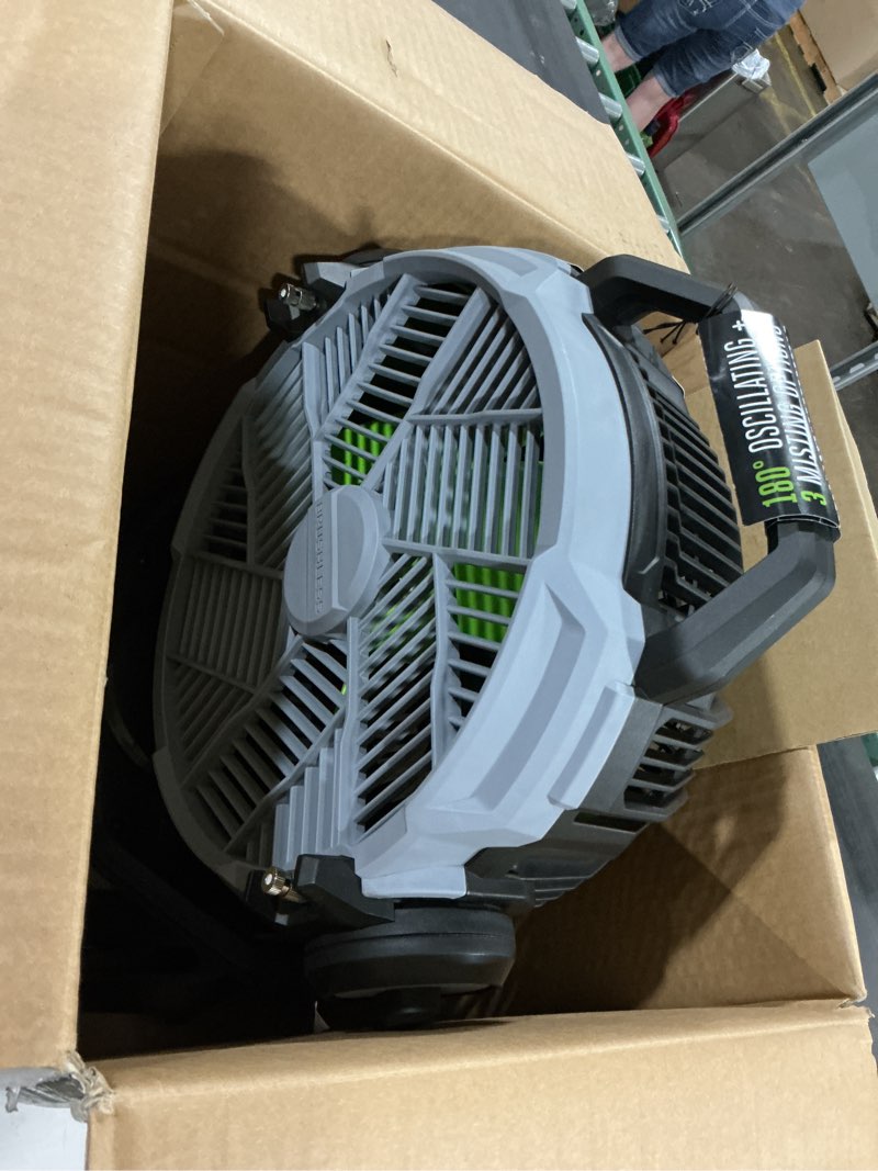 Condition photo showing Good Condition for ego 19.49 in. h 5 speed oscillating misting fan remote control