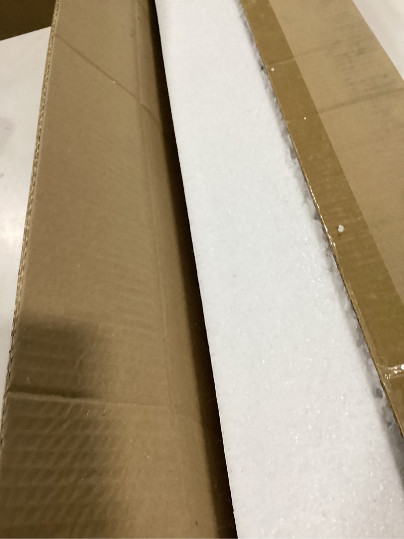 Condition photo showing As Is for Becailyer Modern Dimmable LED Ceiling Light with Remote Control, 31.4" Linear Lighting Fixture for Living Room, Kitchen, Dining Room, Bedroom, Hallway, White White 31.4inch-72W