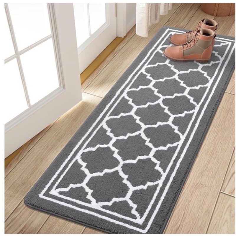 Buganda Long Indoor Door Mat, Dirt-Resistant and Absorbent Doormat, Anti-Slip, Low Profile Floor Mat