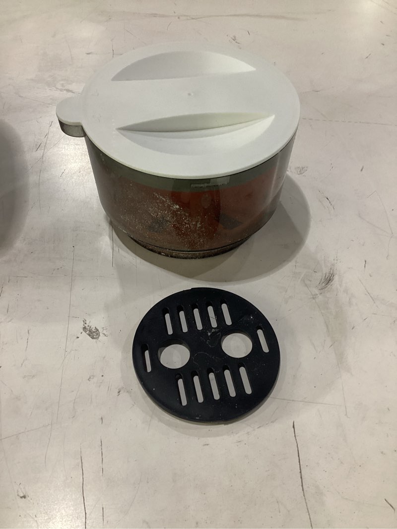 Condition photo showing As Is for **untested** baby brezza formula pro advanced formula dispenser machine - automatically mix a warm formula bottle instantly - easily make bottle with automatic powder blending, charcoal